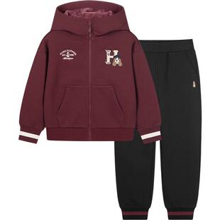 【25冬新品】暇步士童装儿童套装男童一体绒外套女童宽松保暖长裤