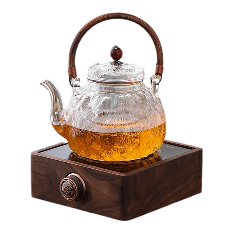 2024新款玻璃煮茶壶耐高温电陶炉茶炉专用蒸煮两用煮茶器家用提梁
