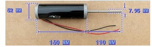 24V永磁直流电机 36W手摇发电机 12V 配齿轮 直流小型发电机 两用