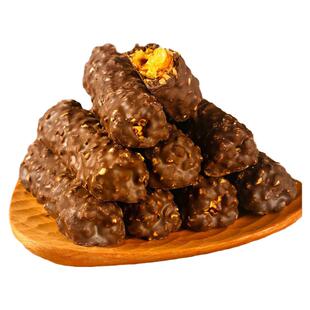 锦大花生夹心巧克力棒果仁夹心巧克力零食新鲜日期多口味休闲食品