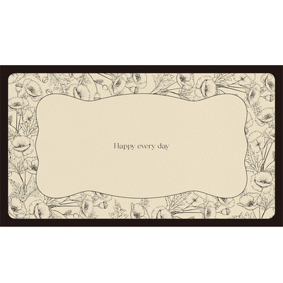 复古风皮革桌垫防水防油免洗桌布