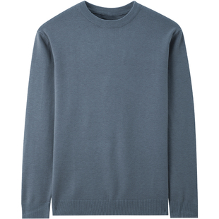 MindBridge2025年圆领毛衣冬季纯色宽松毛线衣男士半高领针织衫