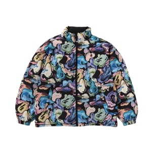 BAPE男装25年秋冬Art Camo艺术迷彩两面穿羽绒服007441P