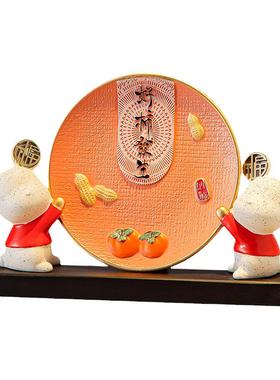 寓意好的盘子玄关乔迁新居礼品