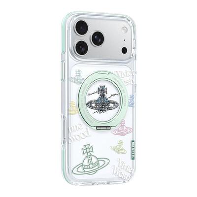 ZHIZHE×潮牌土星适用iPhone17Promax手机壳新款ip15磁吸带支架Go8苹果16Pro保护套支点透明高级感13pm女