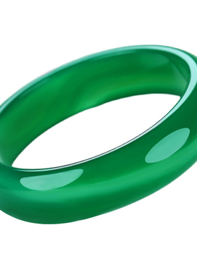 天然绿玛瑙手镯女款玉髓镯子手环