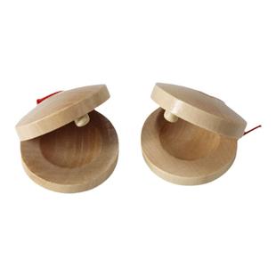 木质响板奥尔夫打击乐器早教儿童节奏音乐哒哒舞板圆舞板教具