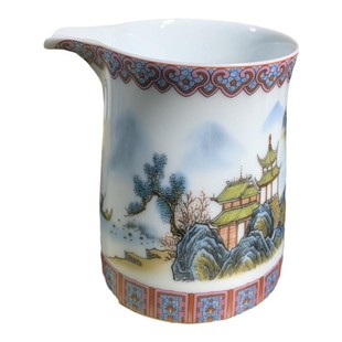 景德镇手绘青花陶瓷公道杯 单个分茶器茶海家用手工中式功夫茶具