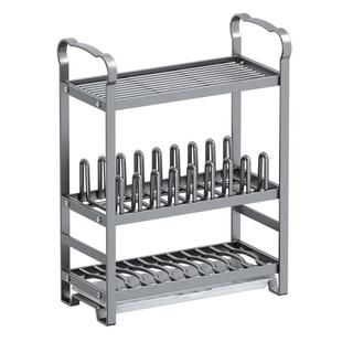 橱柜碗盘架厨房台面下水槽置物架多功能沥水碗篮分层碗碟收纳神器