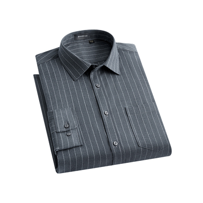 杉杉免烫羊毛经典条纹抗皱衬衫