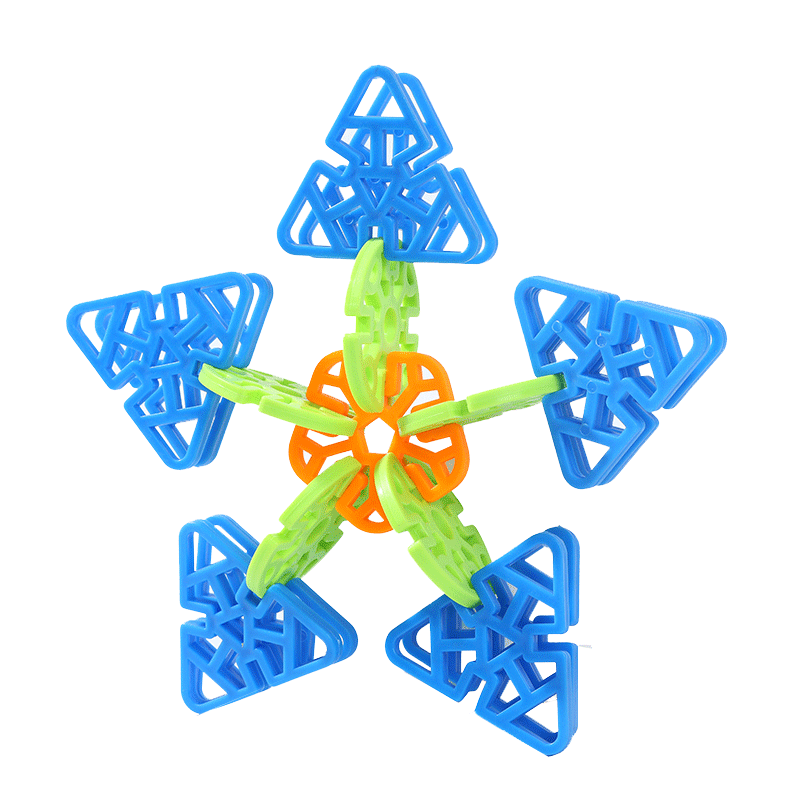 儿童加厚立体雪花片拼插积木6岁