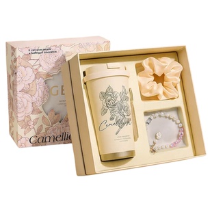 GERM山茶花保温杯礼盒女生2025新款高颜值水杯子宋茜咖啡明星同款