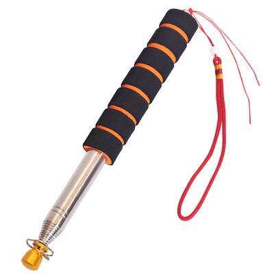 导游旗杆2米3米不锈钢手持伸缩旗