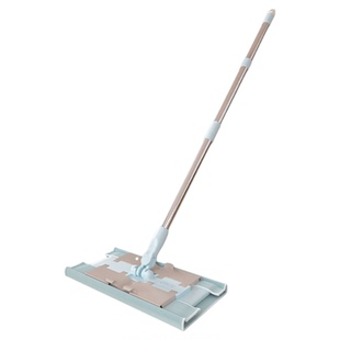 [陈洁kiki]妙洁新款拖把天蓝色夹布拖平板拖家用木地板瓷砖懒人