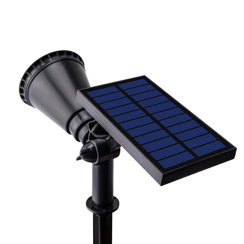 太阳能射灯户外庭院灯家用室外地插草坪灯家用花园防水景观照树灯