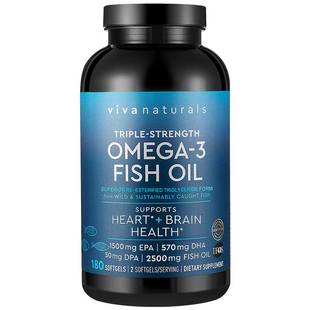 viva鱼油纯naturals triple strength omega-3海外官方旗舰店via