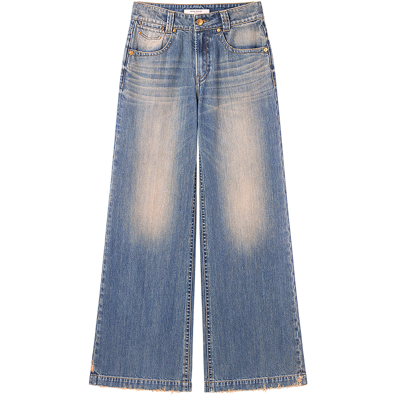 【免费改裤】[低腰]进口牛仔面料Miss Sixty牛仔裤复古显瘦阔腿裤