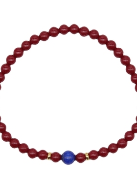 朱砂手链手串极细本命年原创设计