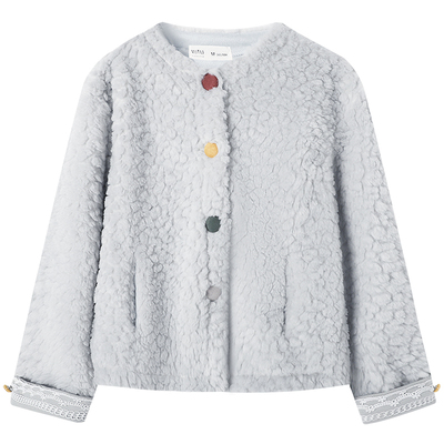 慕兔小香风仿羊羔毛外套
