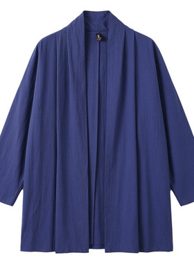 唐装居士服仙风道骨男装中国风仙气道服道袍特大码汉服新日式道服