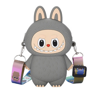 可爱拉布布儿童包包女2025新款卡通硅胶公仔斜挎包礼物收纳零钱包