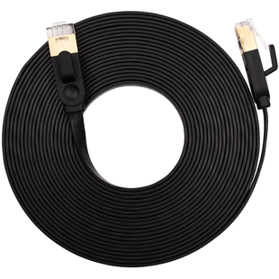 千兆网线家用超六类电脑宽带网络cat6扁平隐形薄线纯铜高速5m10米