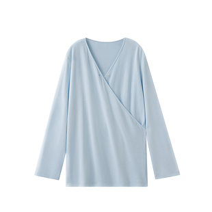 嫚熙春秋山茶花华夫格哺乳衣瑜伽运动可外出月子服孕妇家居服套装