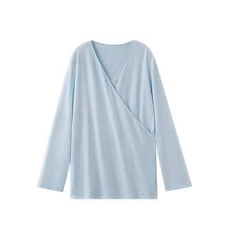 嫚熙夏季山茶花华夫格哺乳衣瑜伽运动可外出月子服孕妇家居服套装