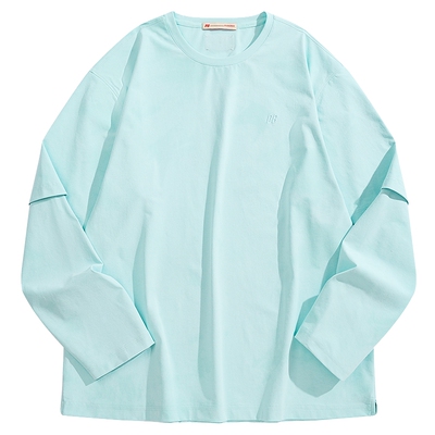 太平鸟男装 Personal Best By PEACEBIRD假两件长袖T恤 B2CPG1360