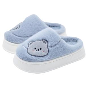 回力女孩拖鞋公主女童中大童男童防滑家用亲子居家毛毛棉拖鞋秋冬