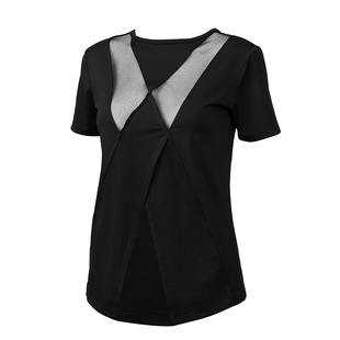 速干上衣女夏季薄款修身半袖T恤透气罩衫跑步健身服瑜伽运动短袖