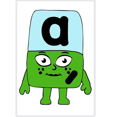 字母积木alphablocks教具卡片