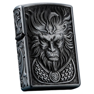 ZORRO佐罗黑神化悟空盔甲浮雕煤油打火机复古防风创意个性礼物男