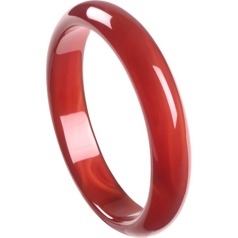 iSTONE/石头记红玛瑙天然手镯女玉髓镯子本命年送妈妈母亲节礼物