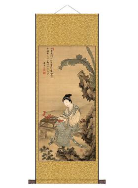 卷轴（画心丝绢喷绘更细腻耐用）