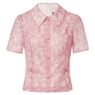 短袖蕾丝lakoradior绣花