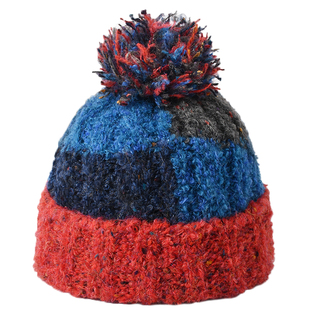 卡蒙可爱羊毛毛绒毛线帽女秋冬季宽松毛球针织帽护耳包头雅痞冷帽