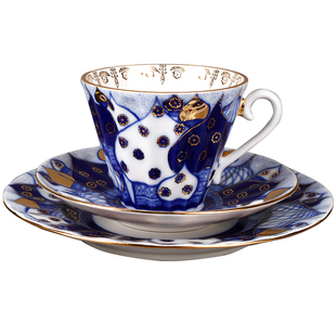 现货俄罗斯Lomonosov屋顶花园Radial茶咖啡杯碟茶壶糖奶果盘瓷器