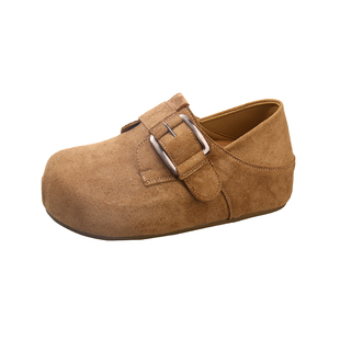 时尚包头勃肯鞋女外穿配裙子洋气厚底单鞋2026年春季百搭休闲女鞋