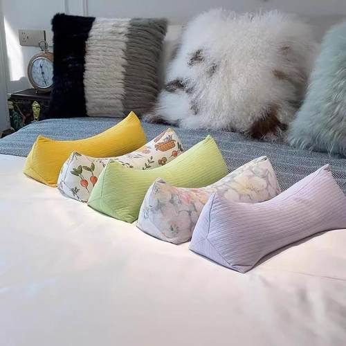 【正品】三角颈椎荞麦枕头护颈枕护颈椎助睡眠家用成人腰靠午睡枕
