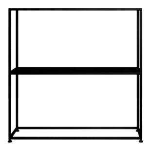 北欧铁艺置物架简约落地入户玄关客厅收纳格挡手办展示架铁艺书架