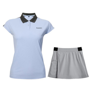 kawasaki/川崎夏季新款专业羽毛球服运动polo衫休闲小飞袖T恤2041