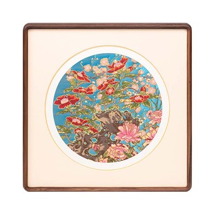 南京云锦研究所博物馆花开富贵挂画非遗工艺品装饰画礼品礼盒