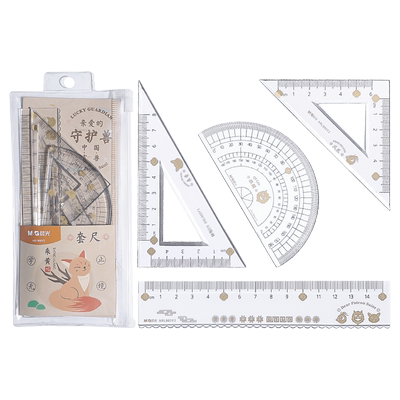 晨光米菲套尺学生用尺4件套