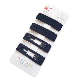 简约布艺发夹绕布发卡发饰品侧边夹气质碎发夹头饰bb夹刘海夹发卡