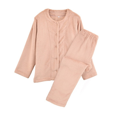 日式珊瑚绒暖柔家居服加厚