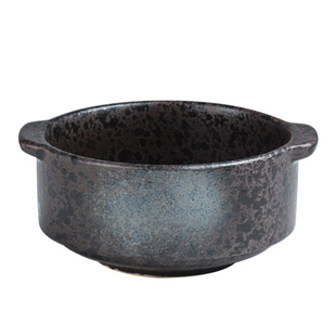 日式双耳陶瓷汤碗米饭碗一人食炖盅甜品双皮奶浓汤碗汤盅粥碗家用