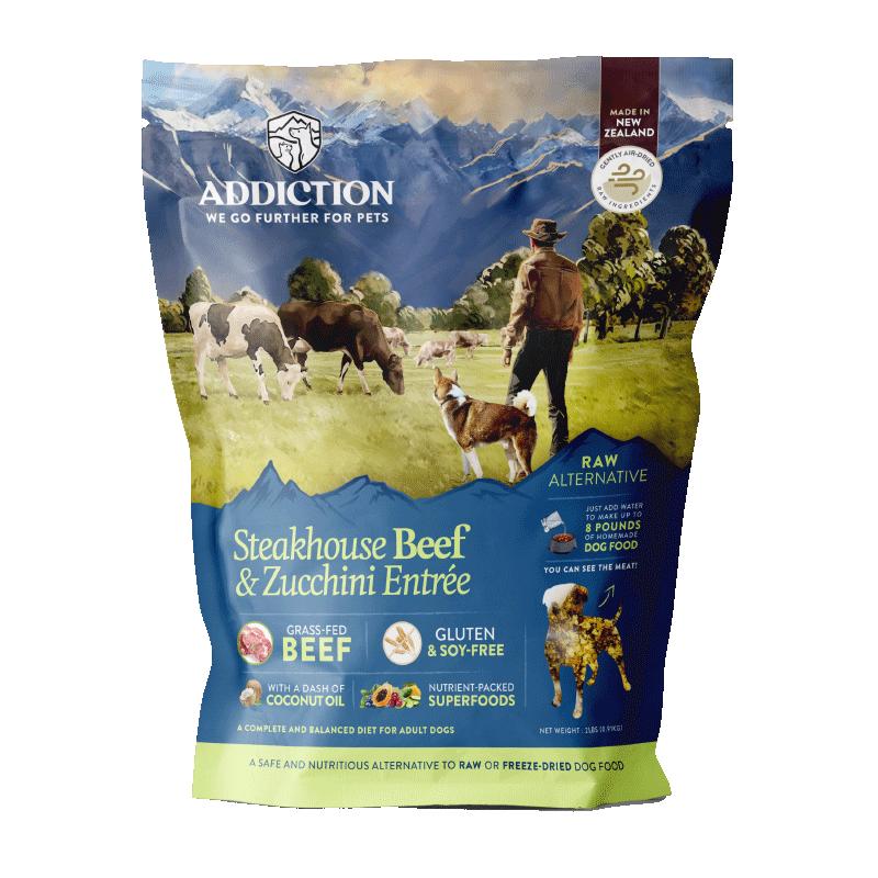 ADD爱德胜新西兰进口牛排西葫芦风干粮犬粮910g适口性omega3