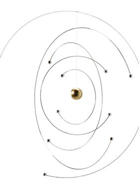 宇宙原子艺术吊饰丹麦动态雕塑