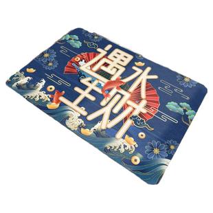 浴室硅藻泥吸水地垫卫生间门口垫家用中国风国潮浴室脚垫厕所地垫